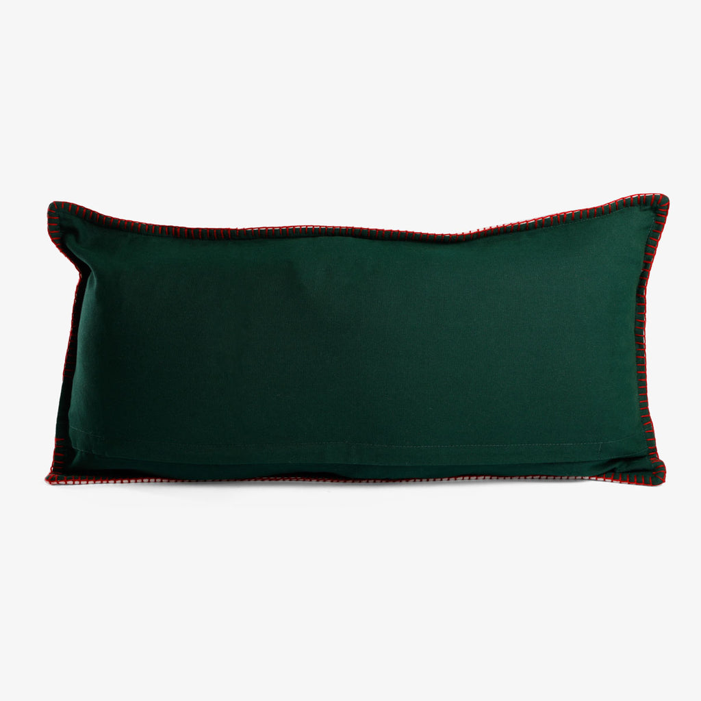 Beaded Nutcracker Rectangular Cushion Cover Back