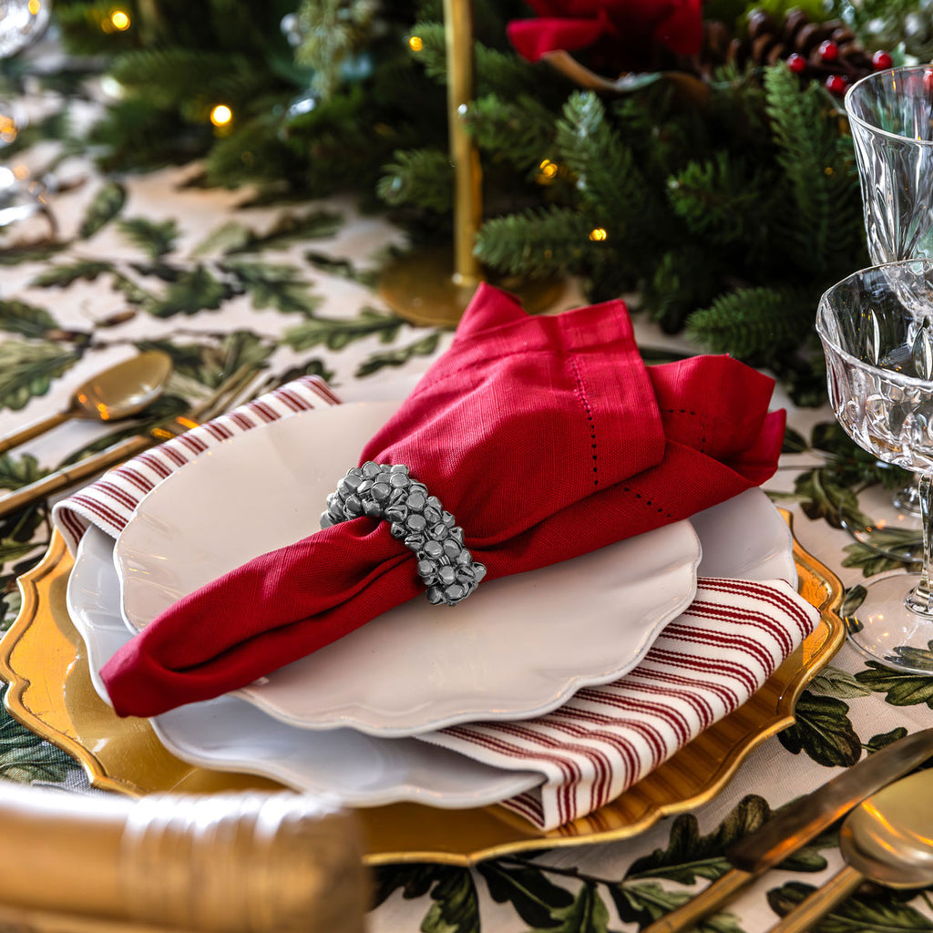 Bell Napkin Ring (D-Shape Silver) Styled