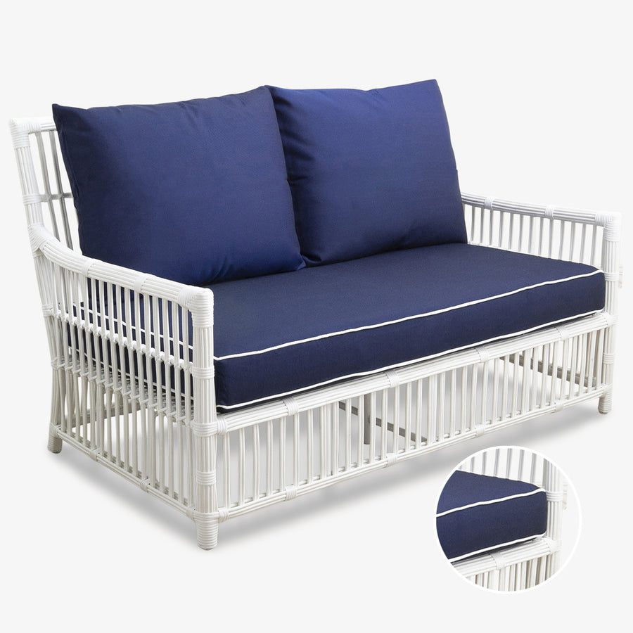 Slipcover: Bermuda Outdoor 2 Seater Sofa (Navy) Front