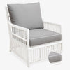 Slipcover: Bermuda Outdoor Chair (Grey) Front