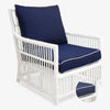 Slipcover: Bermuda Outdoor Chair (Navy) Styled