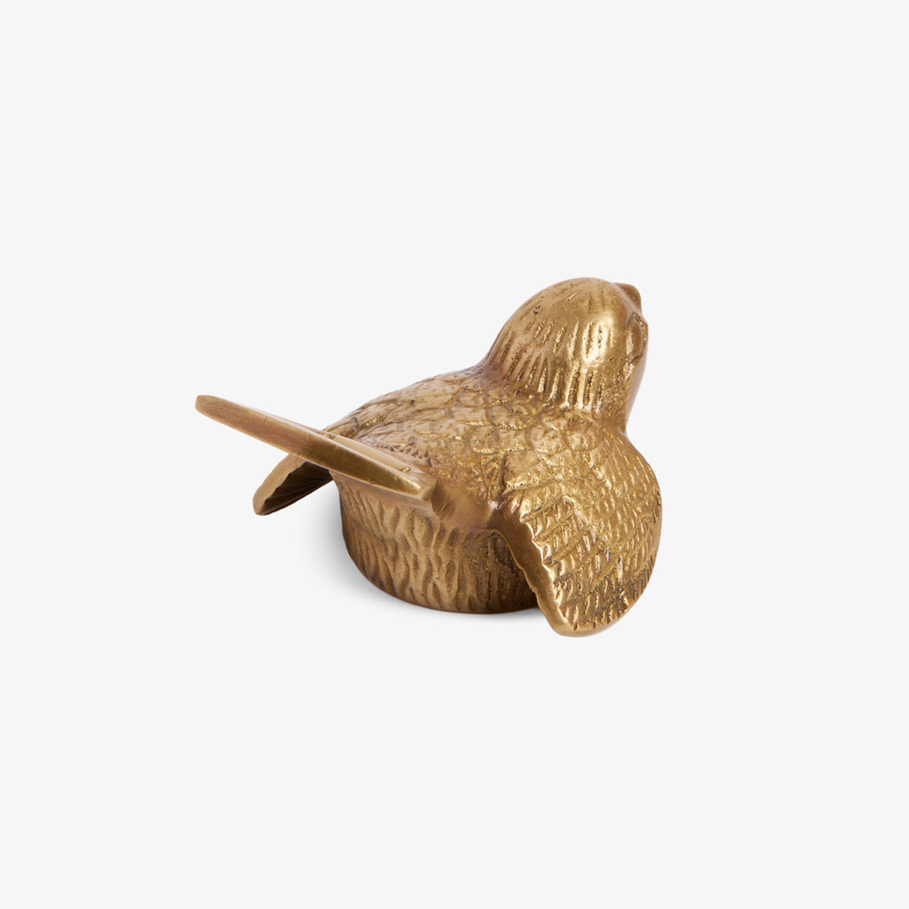 Bird Bottle Opener (Brass) Back View
