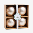 Blossom Baubles Set Of 4 (Champagne) In Box