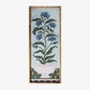 Blue Bloom Print In Bamboo Frame Front View