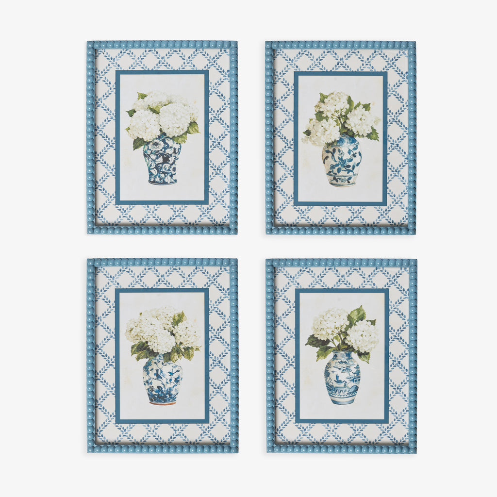 Blue Hydrangea In Fish Vase (Print D) Group Shot