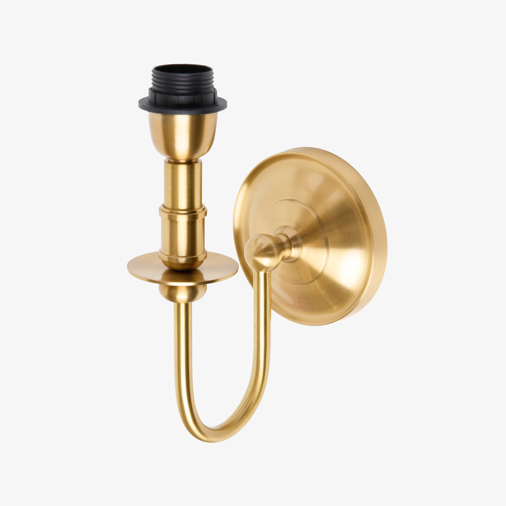 Elsdon Single Wall Lamp (Brass) Front View