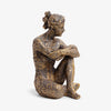 Seated Bronze Lady (Knee Up) Side View