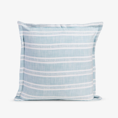 Rhodes Stripe Cushion Cover (Light Blue) Front View