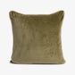 Sage Velvet Cushion Cover Front View
