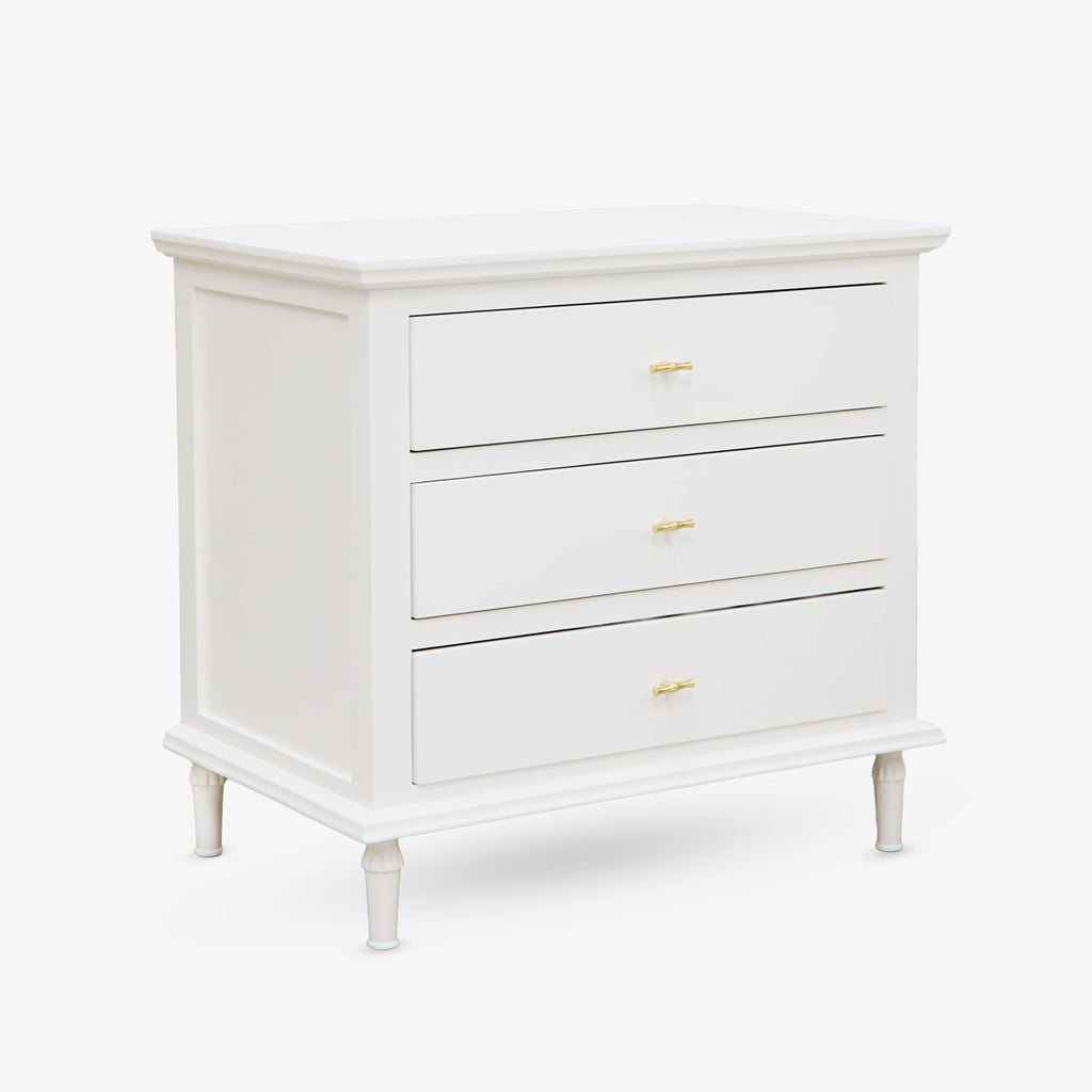 Canterbury Bedside Table (White) Front View