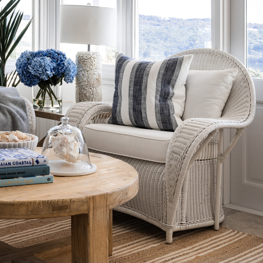 Cape Cod Chair White Styled On Sunroom