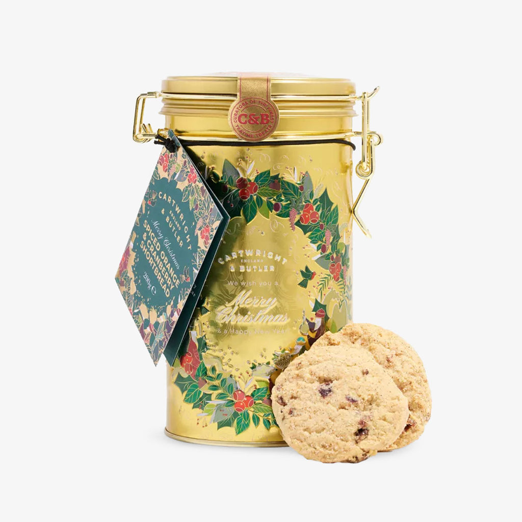 Cartwright & Butler Cranberry & Orange Shortbreads Front View