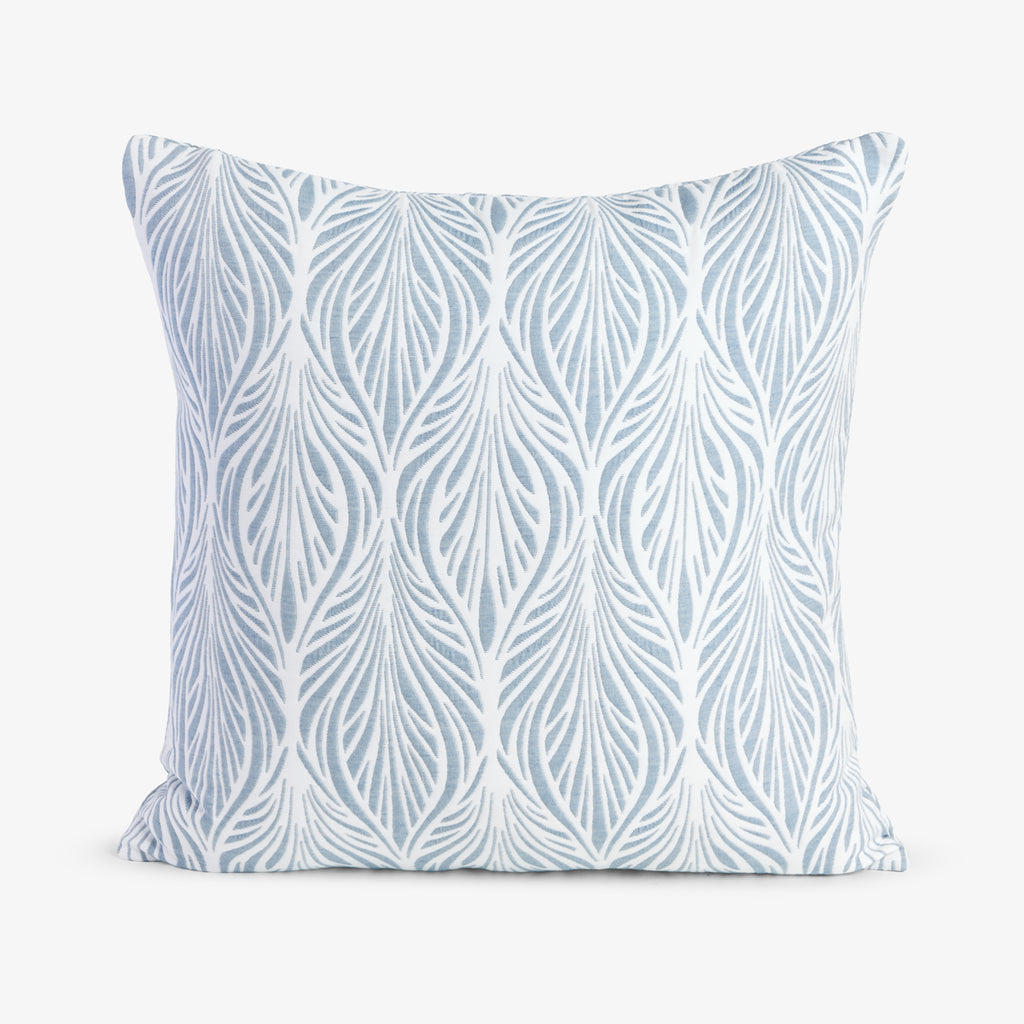 Cascade Cushion Cover Blue Front View
