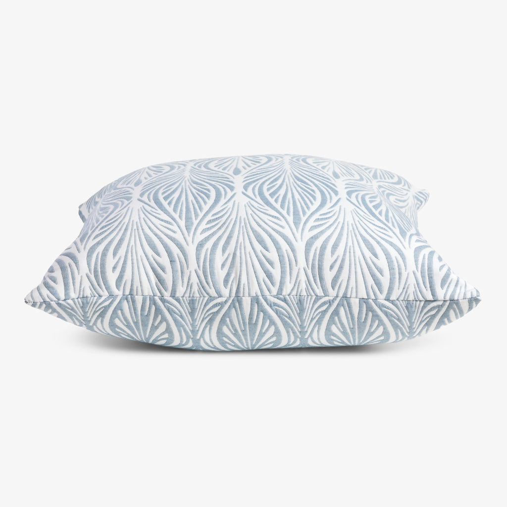 Cascade Cushion Cover Blue Side View