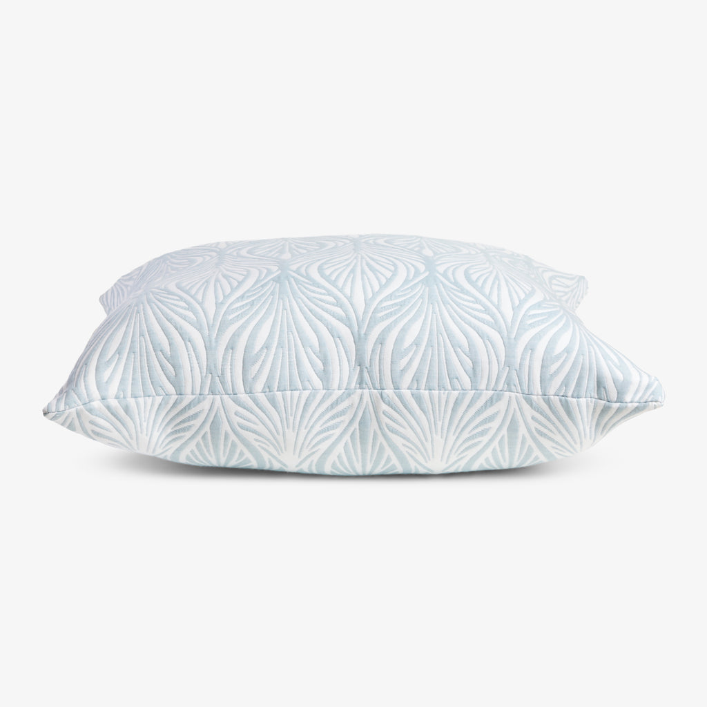 Cascade Cushion Cover Light Blue Side View