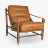 Cassia Leather Armchair (Tan) Front