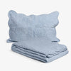 Celeste Scalloped Bedding Front