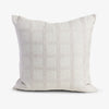 Check Linen Blend Cushion Cover Beige Front View