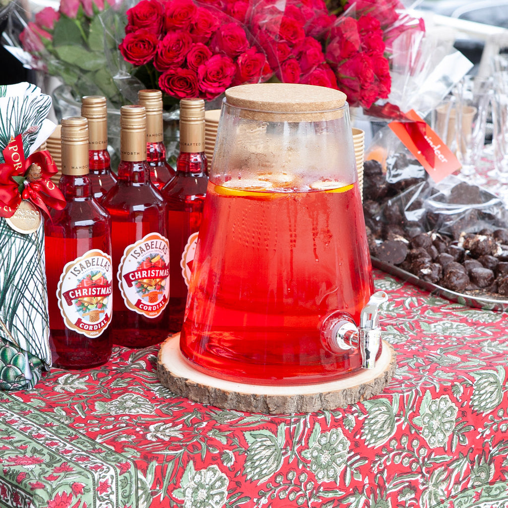 Christmas Cordial In A Drink Dispenser