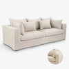 Slipcover: Clara Lounge Two Seater (Latte) Front