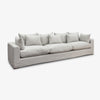 Clara Three Seater Lounge (Oyster Grey) Side