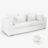 Slipcover: Clara Lounge Two Seater (White) Front