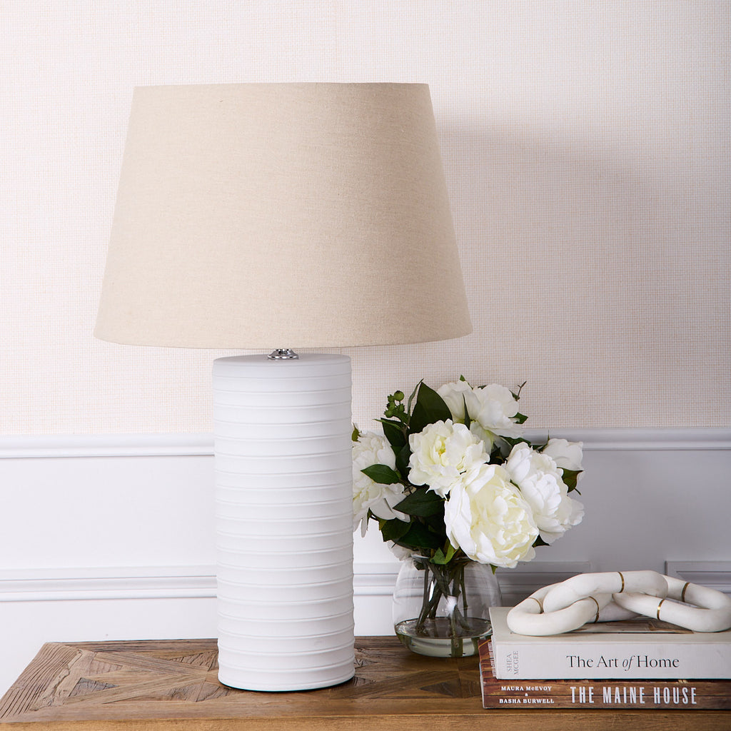 Classic Linen Lamp Shade 45.5cm Styled