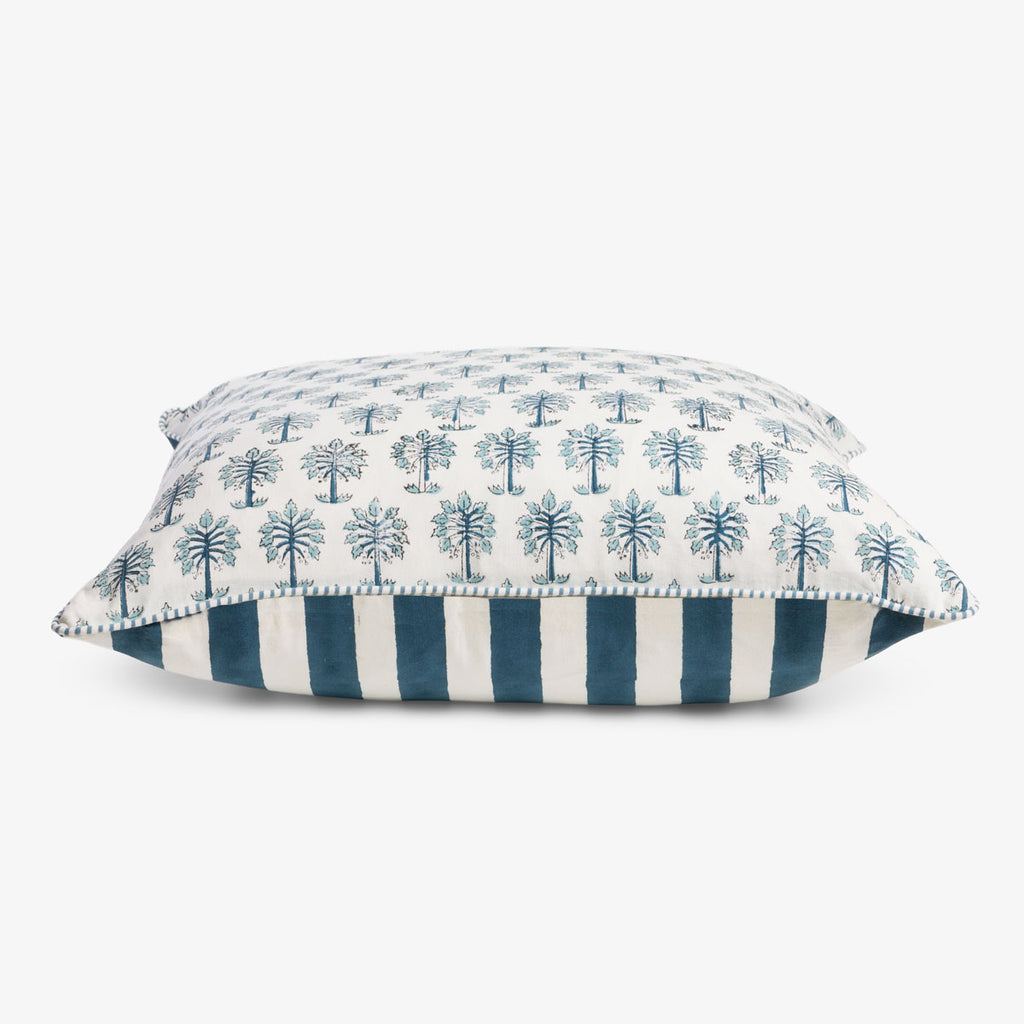 Coastal Palm Cushion Cover Side View