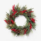 Colorado Red Berry Wreath with Lights 70cm