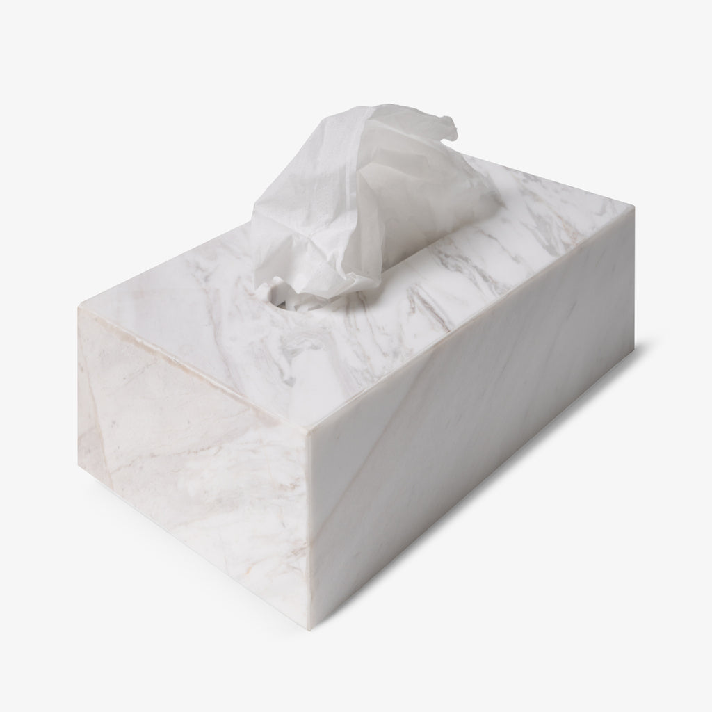 Como Rectangle Tissue Cover Marble Front