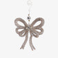 Crystal Bow Ornament 20cm Front
