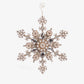 Crystal & Pearl Star Ornament Large