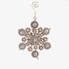 Crystal & Pearl Star Ornament Small