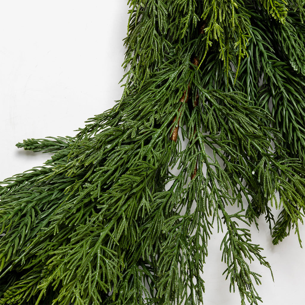 Cypress Fir Garland 180cm Close Up