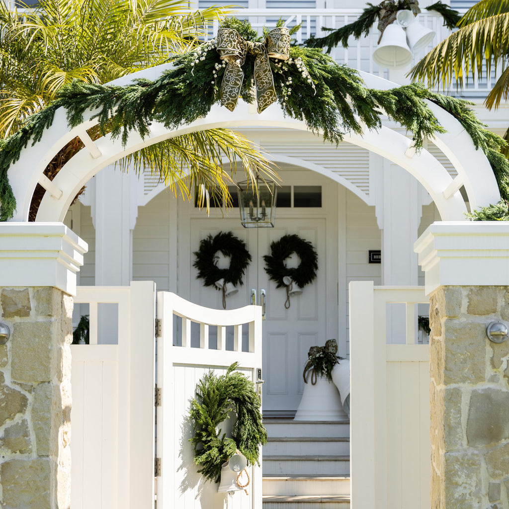 Cypress Fir Wreath 70cm On Gate