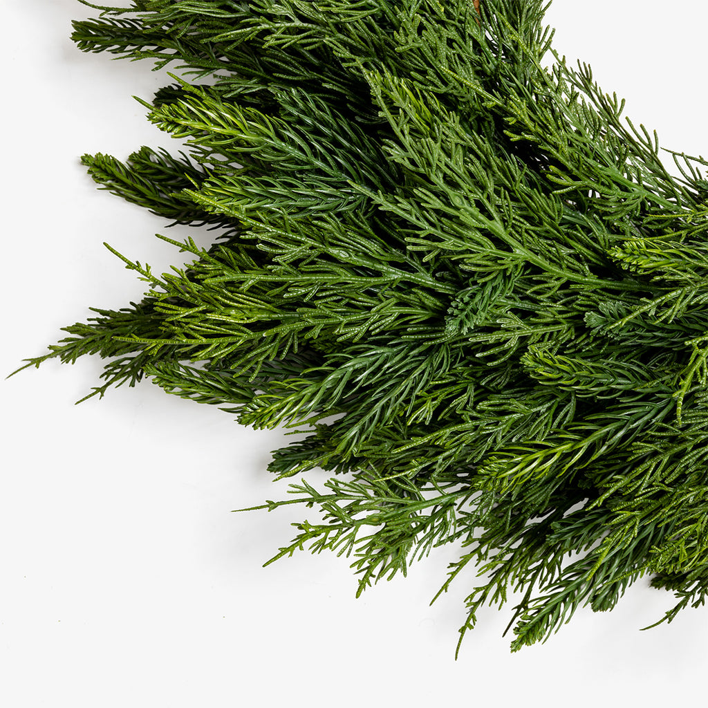 Cypress Fir Wreath 70cm Close Up
