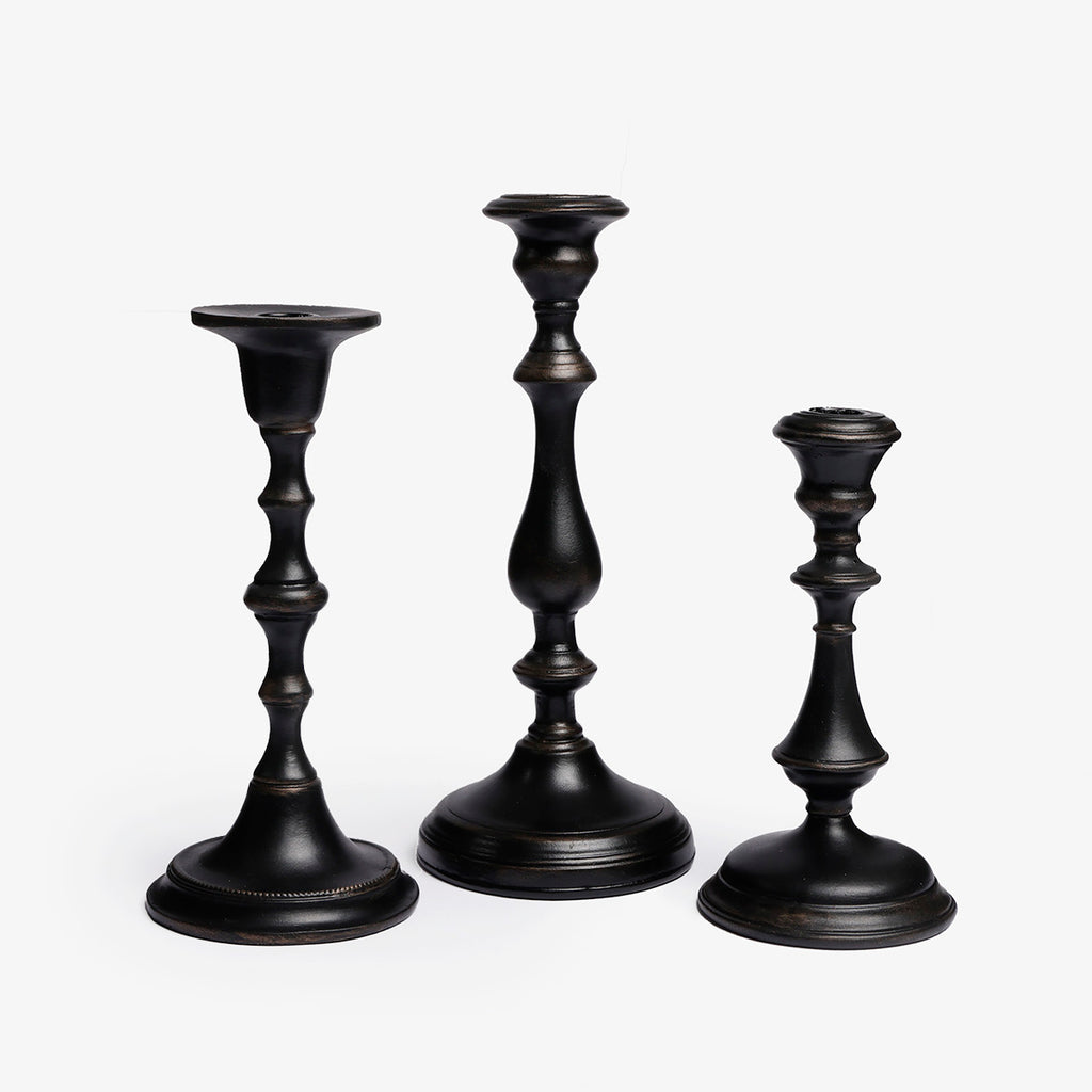 Dark Brown Candle Holders Alternate