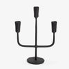 Dimity 3 Arm Candelabra (Black) Front