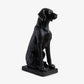 Dog Statue (Black, 70cm) Front Side View