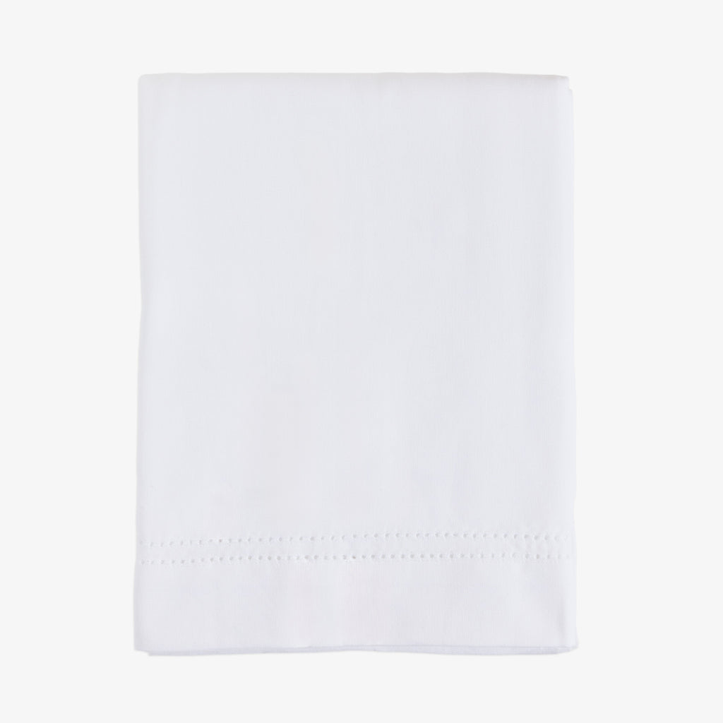 Double Hemstitch Tablecloths (White) Front View