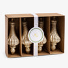 Drop Glass Bauble Set Of 4 (Gold) Front