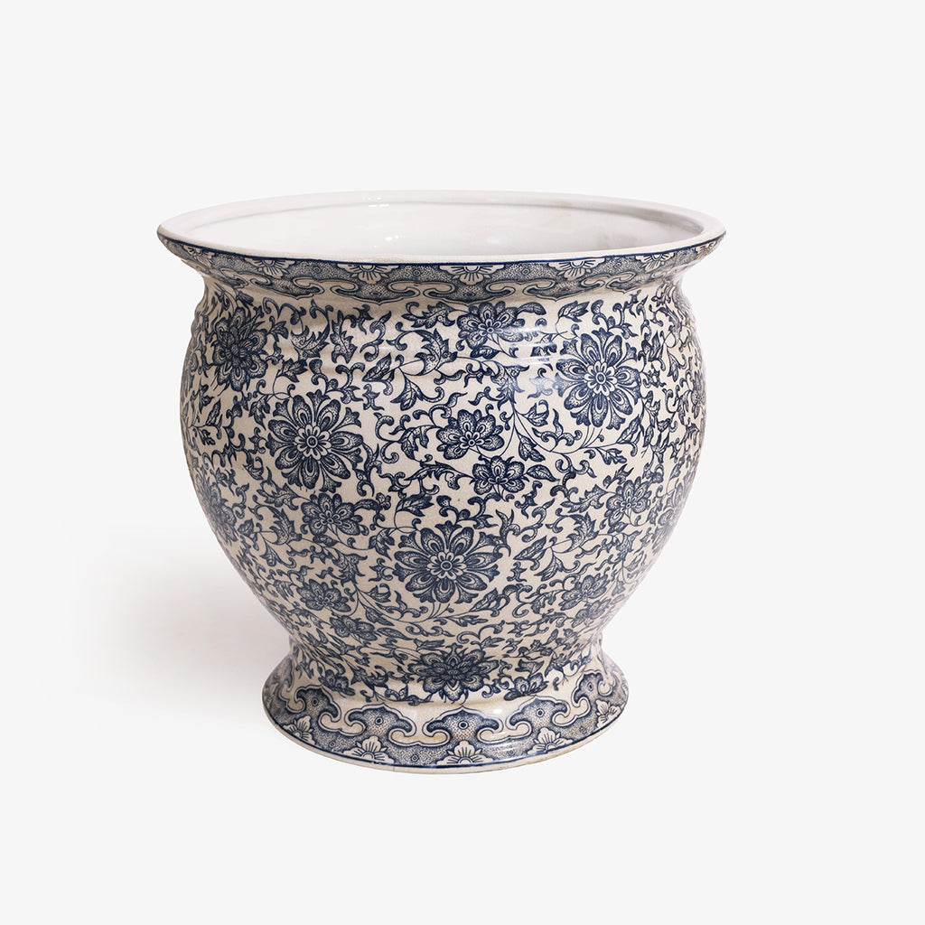 Dynasty Round Chinoiserie Planter 