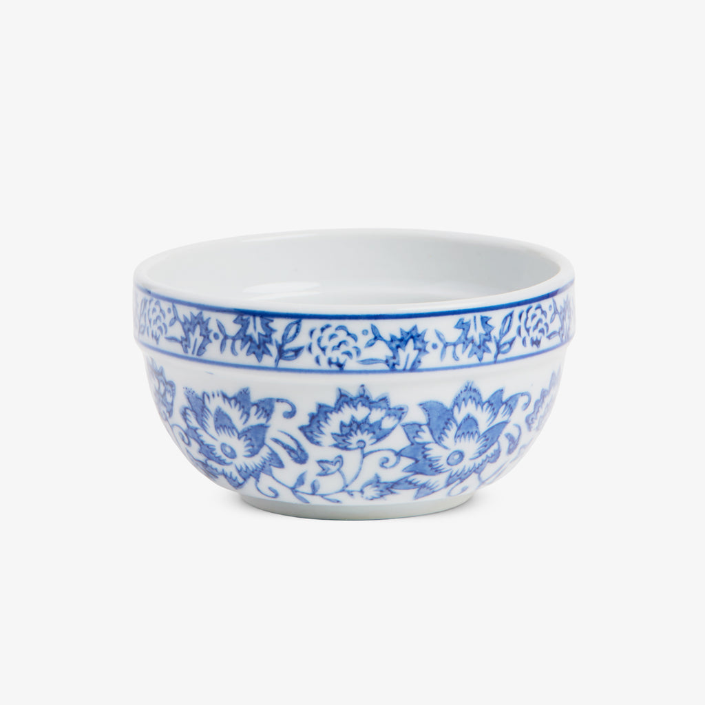 Dynasty Blue & White Floral Christmas Pudding Pudding Bowl