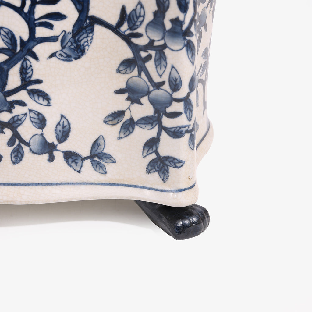 Dynasty Rectangular Planter Chinoiserie Leg Details