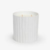 East Hampton Bisque Candle (Bamboo Vessel) Front