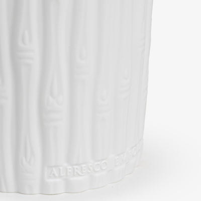 East Hampton Bisque Candle (Bamboo Vessel) Detail