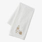 Embroidered White Hand Towels (Gifts) Front View