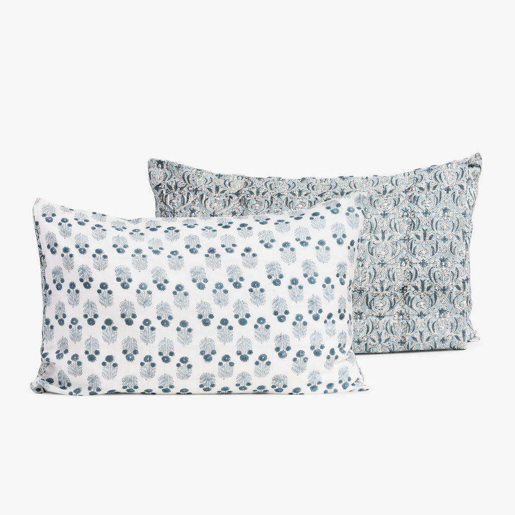 Estelle Bedding Sham Pillow Set of 2 Front and Back