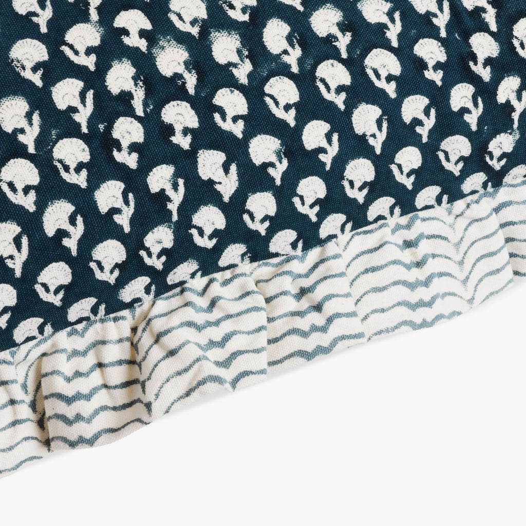 Estelle Lumbar With Ruffle Cushion Cover Close Up