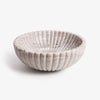 Marble Fluted Beige Bowl 29cm